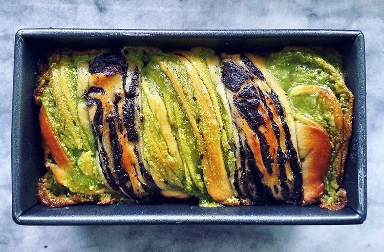 Matcha Green Tea &amp; Chocolate Babka - our 5th birthday cake! | Mizuba Tea Co.
