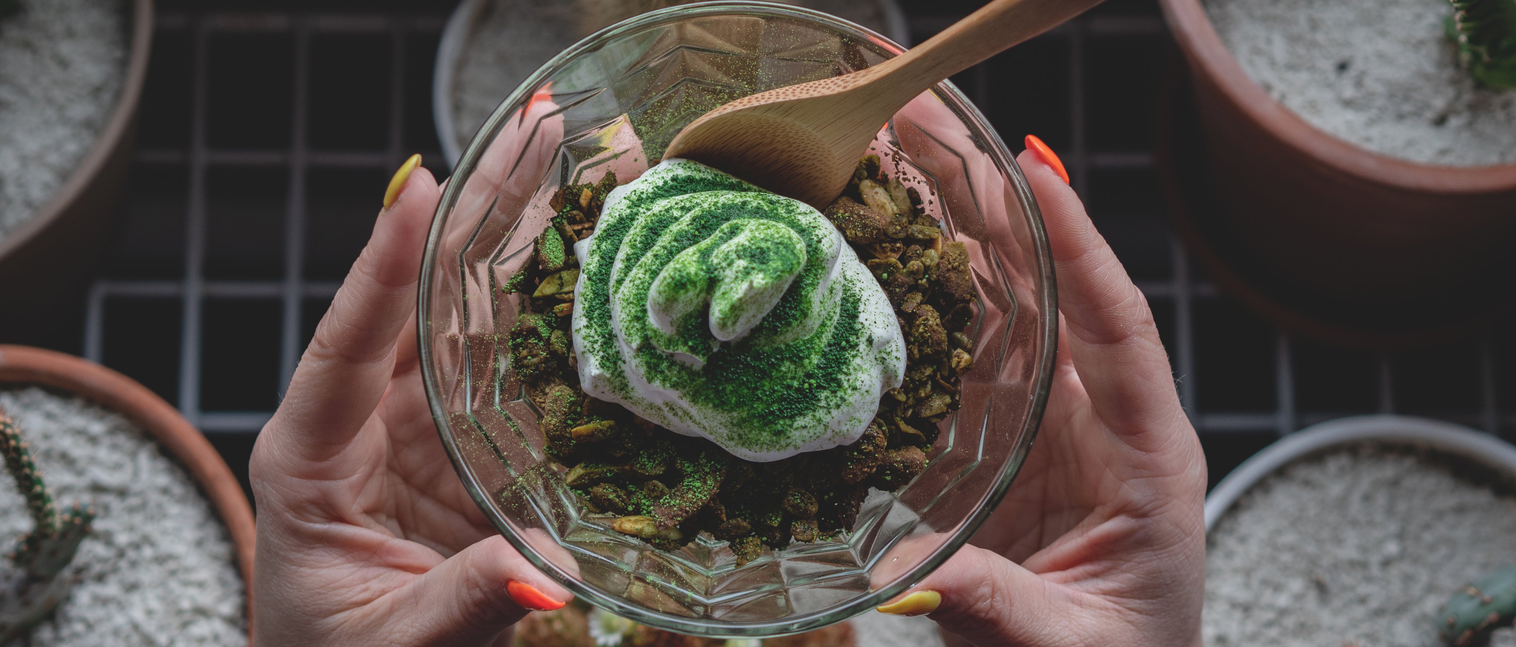 Vegan Matcha Green Tea Granola With Coconut | Mizuba Tea Co.