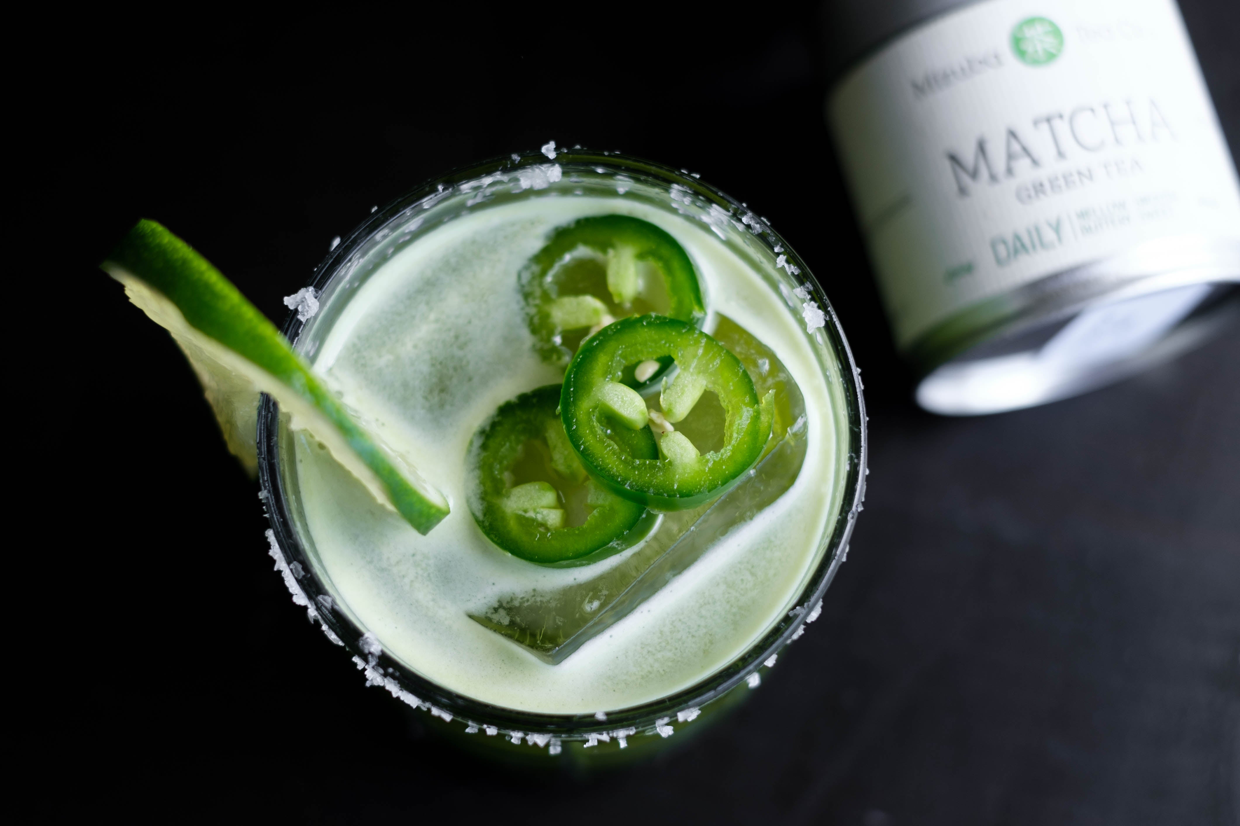 Matcha Green Tea Margaritas - happy hour with a tea cocktail! | Mizuba Tea Co.