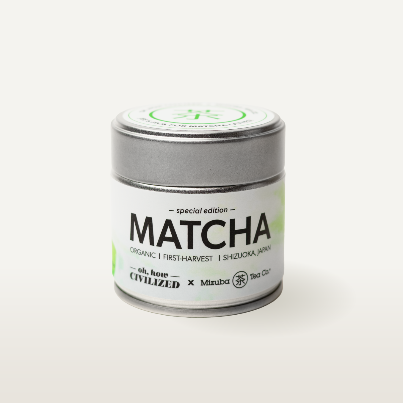Mizuba x Oh, How Civilized Organic Matcha: Mountain Grown First Mizuba x Oh, How Civilized Organic Matcha: Mountain Grown First