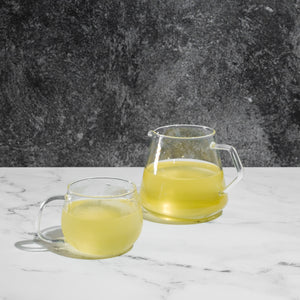 KINTO glassware collection – tea cup and serving pitcher