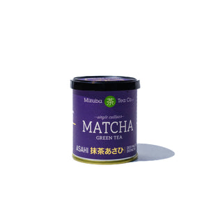 Mizuba Tea Co. Asahi single cultivar matcha green tea tin