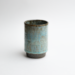 Hand-glazed Asemi Hydrangea Yunomi for Japanese Green Tea
