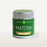 Matcha Green Tea Koshun Tin on white background