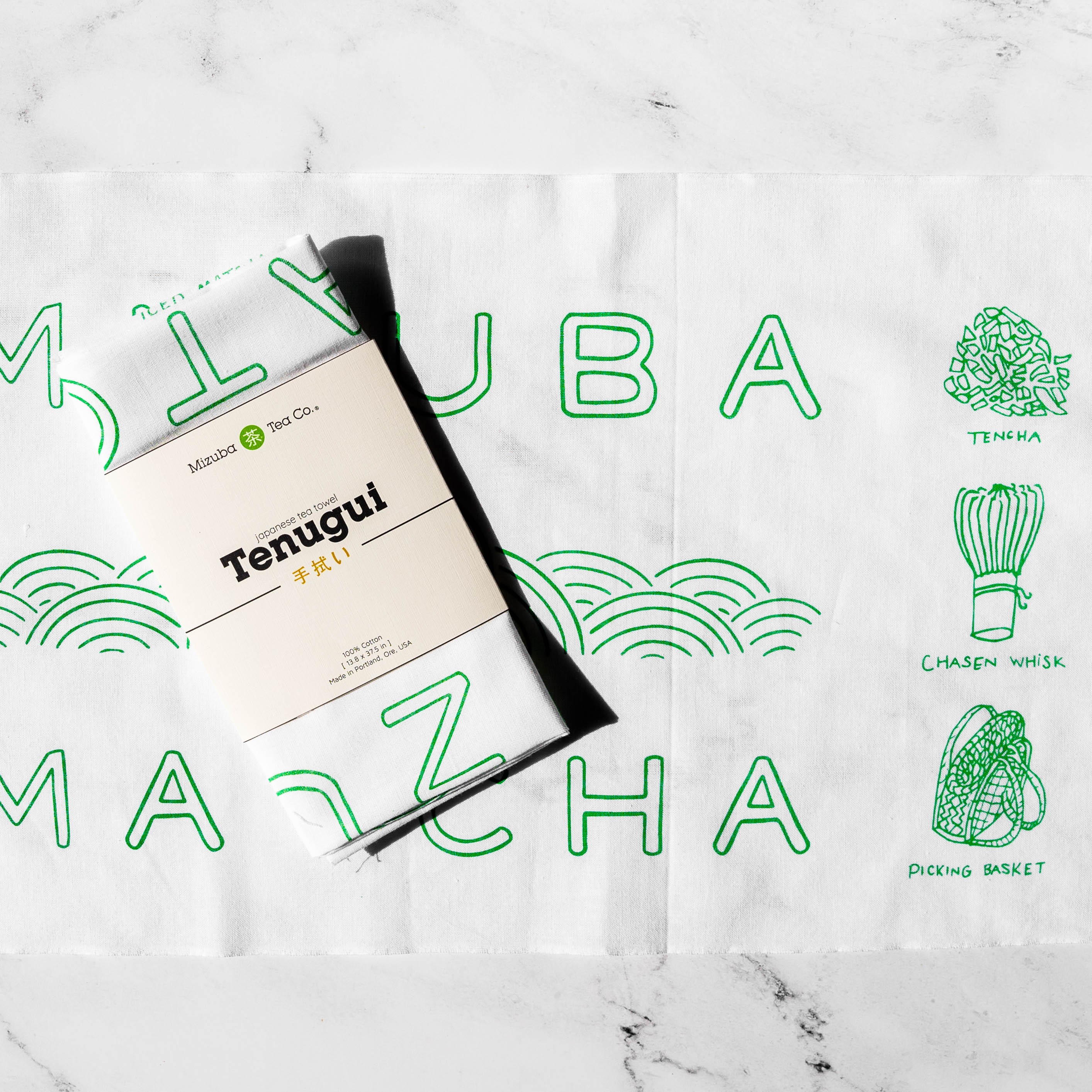 Japanese Tenugui by Mizuba Tea Co.