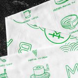 Hand-printed Japanese Tenugui Tea Towel by Mizuba Tea Co.