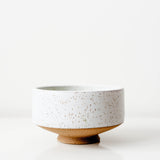 Handmade Wolf Ceramics speckled chawan matcha tea bowl, perfect for Mizuba matcha. Limited to 30