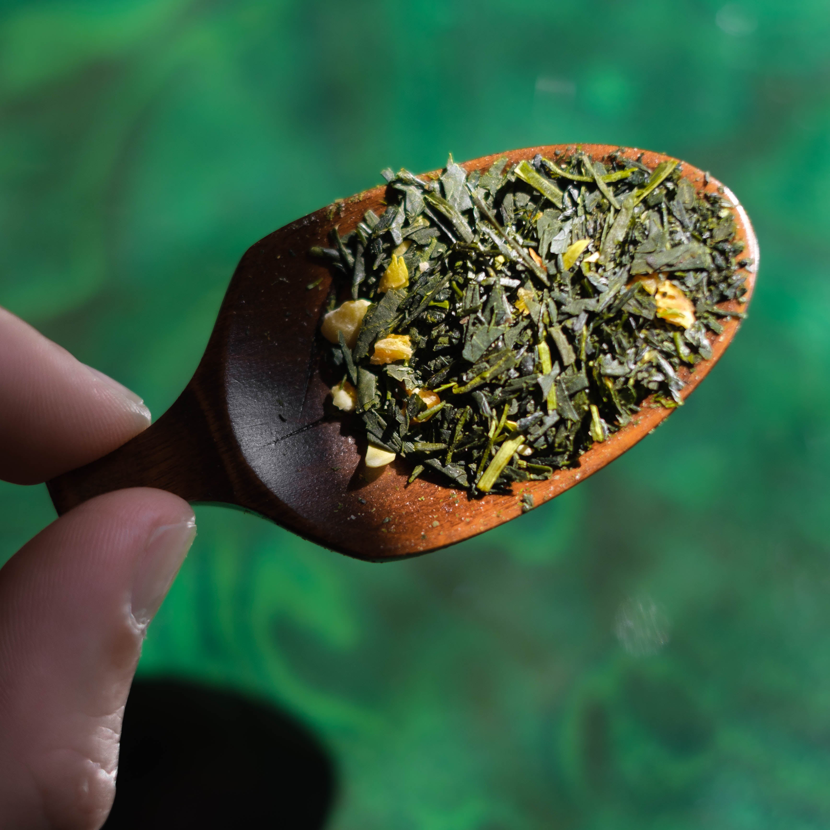 Japanese sencha blended with organic yuzu peel by Mizuba Tea Co.