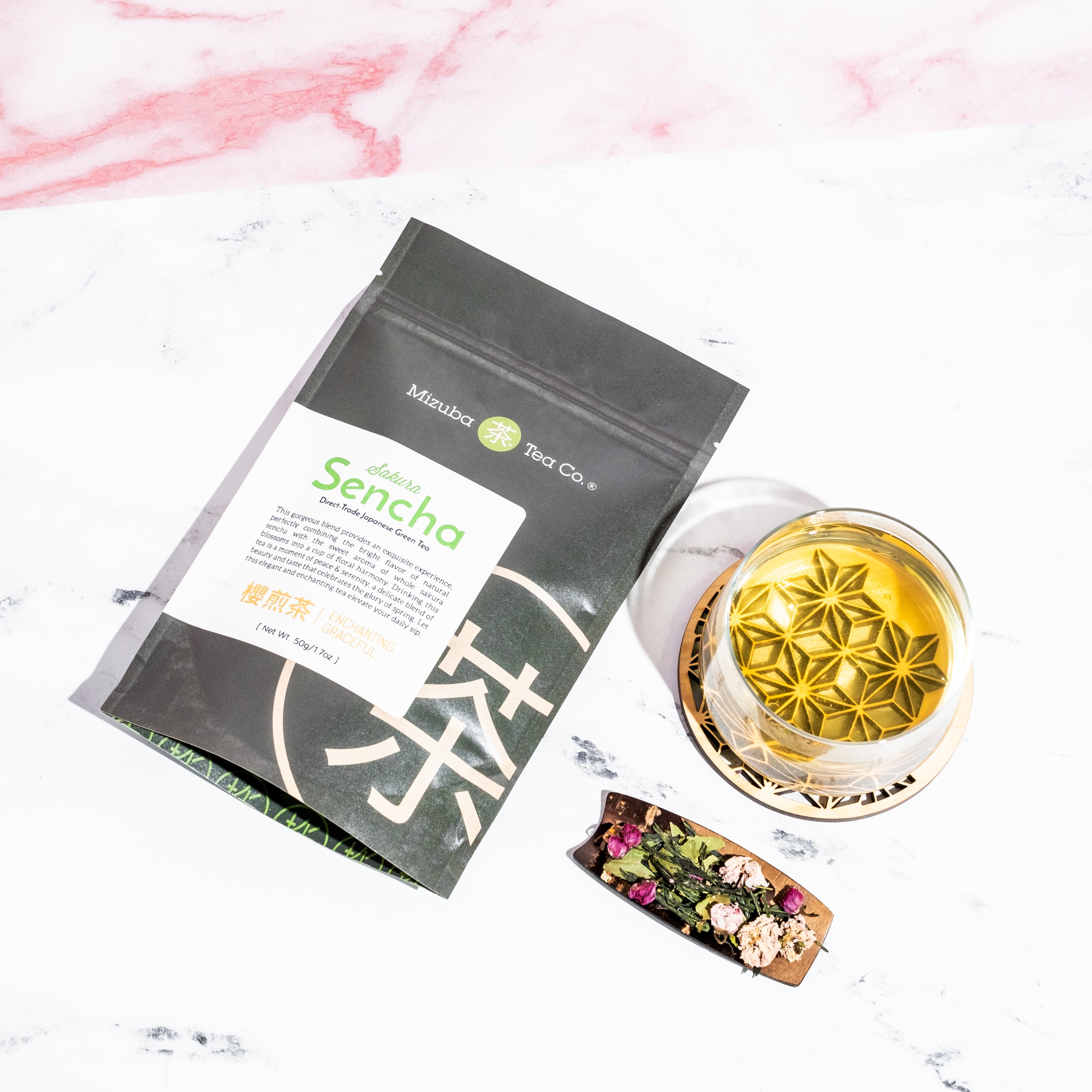 Cherry blossom loose leaf Japanese green tea