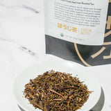 Loose leaf hojicha tea by Mizuba Tea Co.