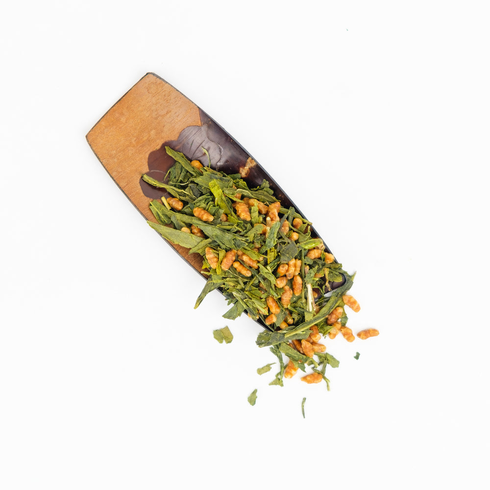 Organic Genmaicha Japanese Loose Leaf Tea by Mizuba Tea Co.