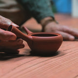 Handmade Tokoname red kyusu