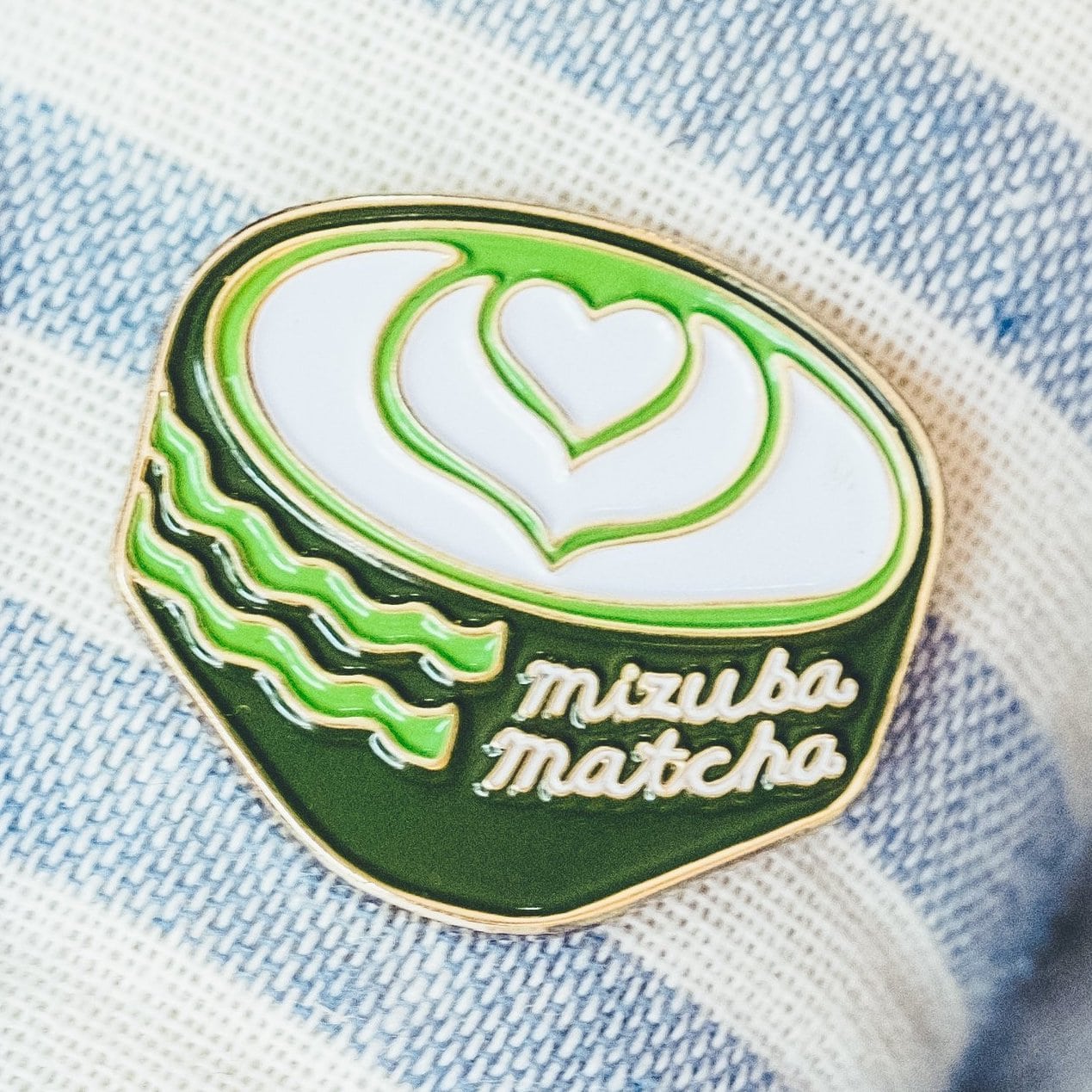 Mizuba Tea Latte Enamel Pin