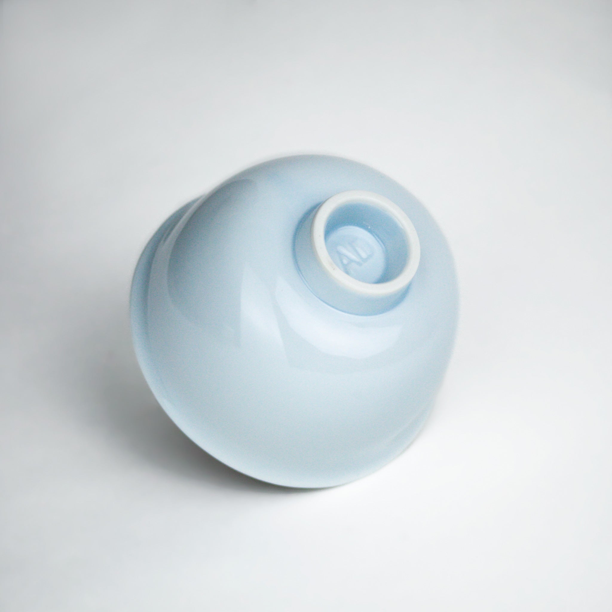 Handmade Ceramic Ice Blue Winter Chawan Matcha Green Tea Bowl. Made in Japan - Mizuba Tea Co.