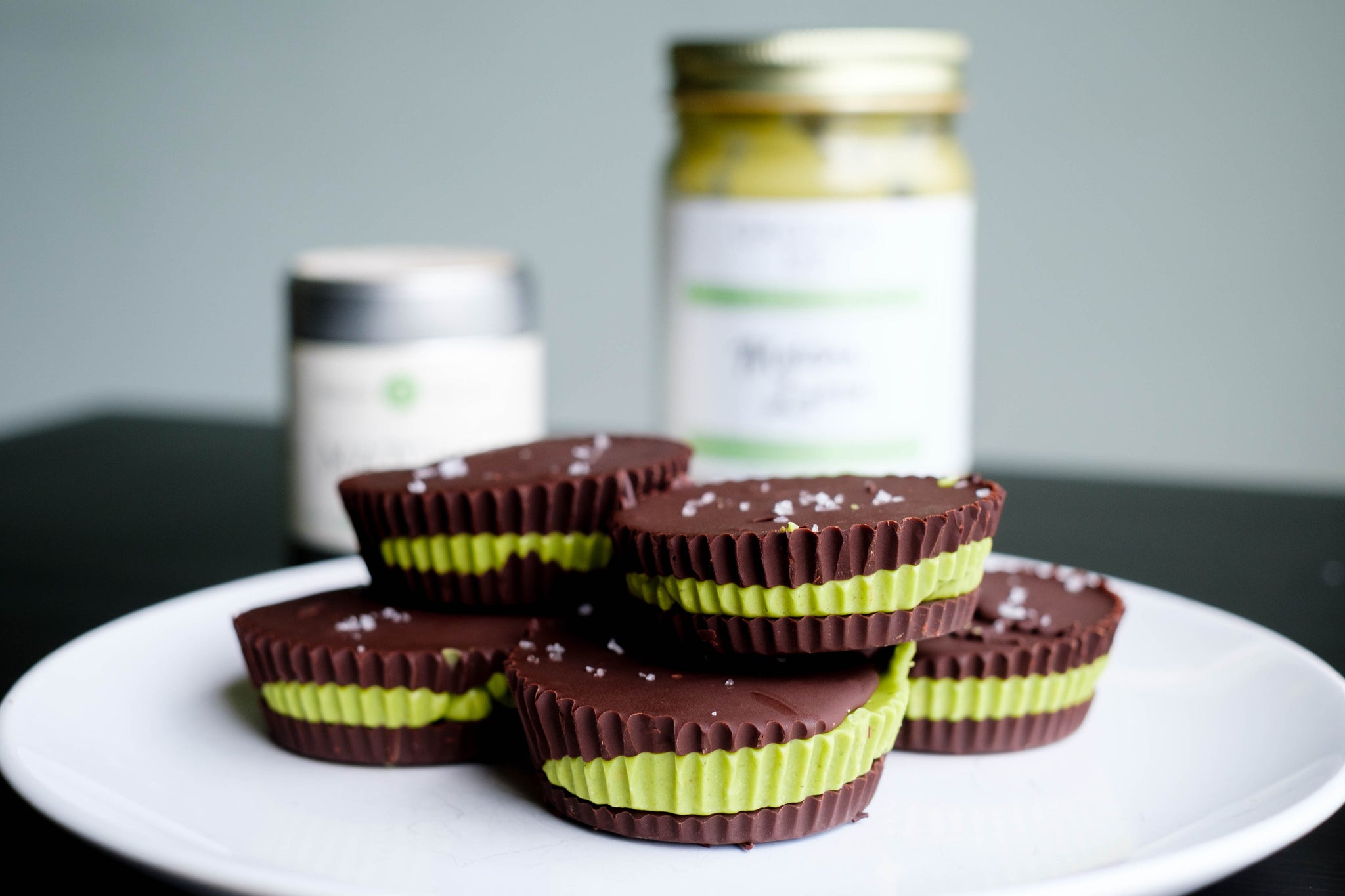 Matcha Latte Nut Butter Cups (dairy-free/GF)