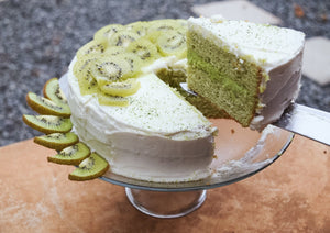 Matcha Green Tea Kiwi Cake