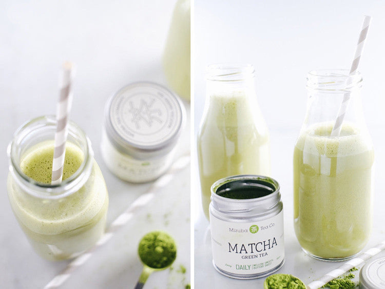 Matcha Latte in bottles