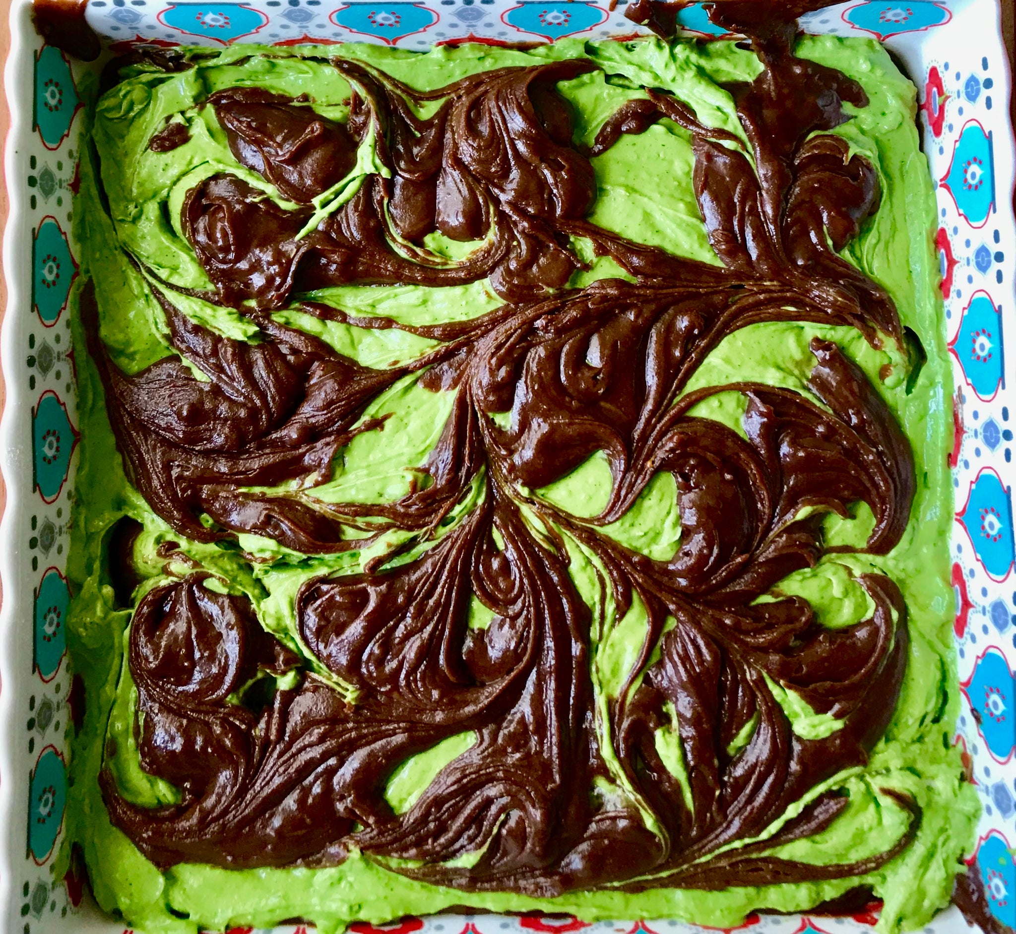 Matcha Green Tea Swirl Brownie Recipe