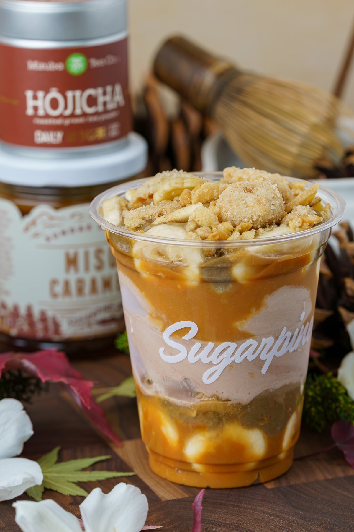 Miso Caramel Mizuba Hojicha Sundae by Sugarpine Drive In