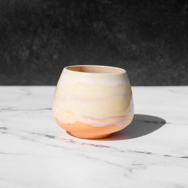 Rose Quartz Tea Cup handmade by Only Way is Up in Los Angeles