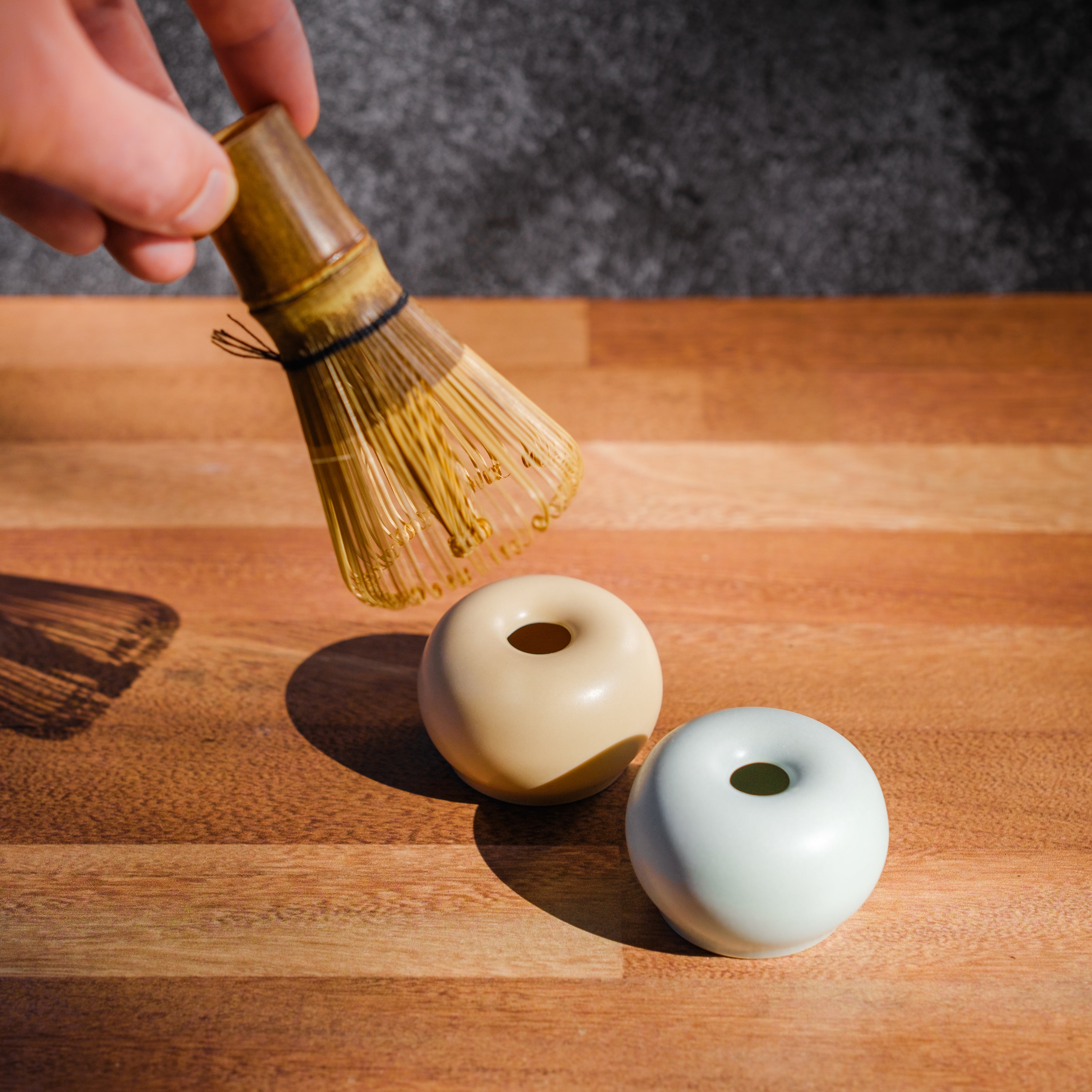 Minimalist matcha whisk stands by Origami – Mizuba Tea Co.