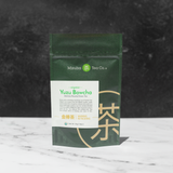A bag of Mizuba Yuzu Hojicha Bowcha Japanese Tea