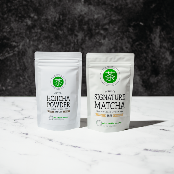 その他 MTC powder 300g Mizuba Tea Co Organic Matcha and Hojicha Latte Bundle