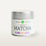 A tin of Mizuba Kumo Organic Matcha Green Tea from Shizuoka, Japan