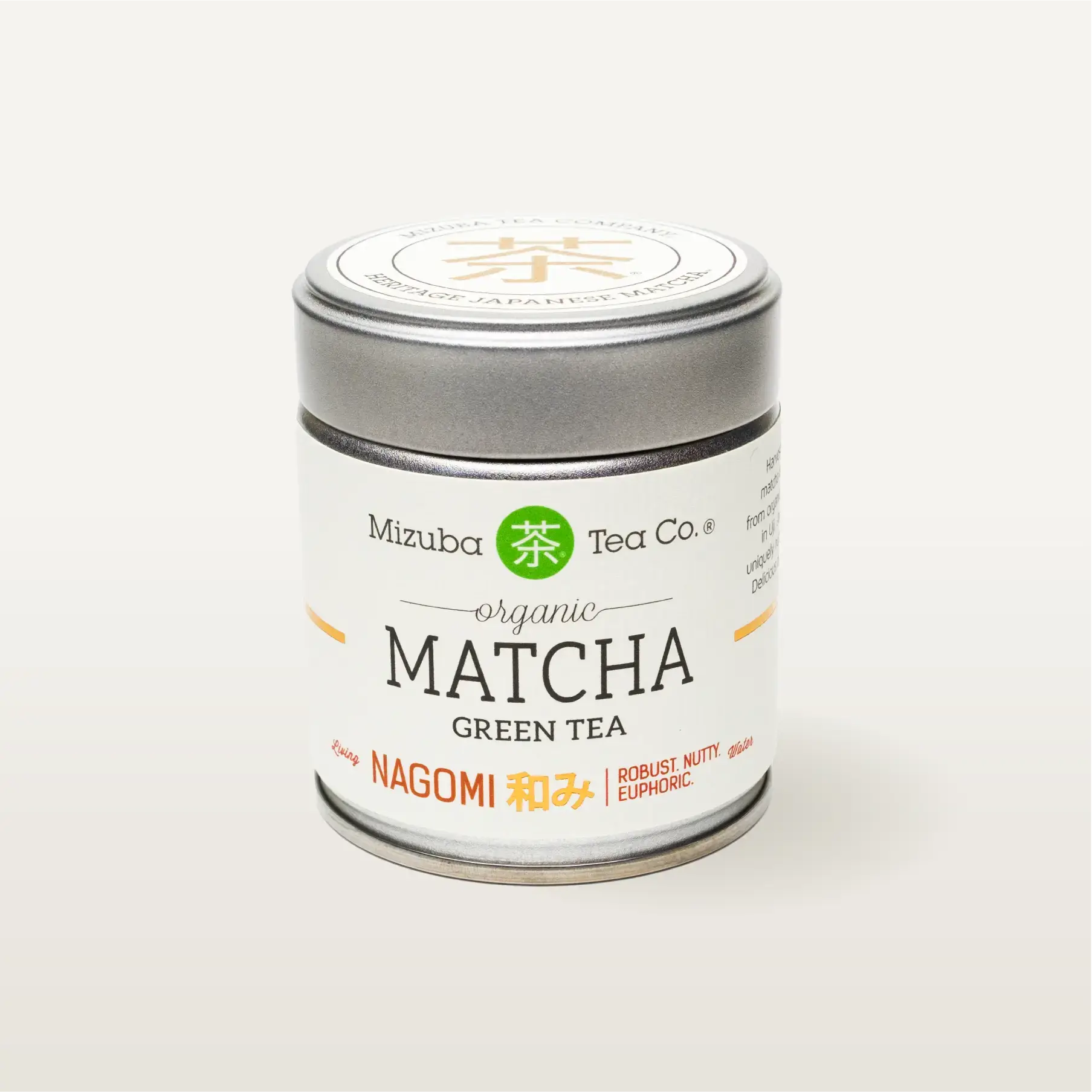 Nagomi Ceremonial Matcha Green Tea by Mizuba Tea Co.