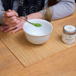 Showcasing the quality of Mizuba Kokoro Matcha Tea Powder