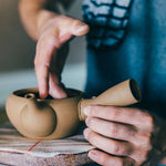 Handmade Japanese tea pot by Nankei ceramics 