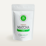 Mizuba First Harvest Yame Matcha Green Tea from Japan in a white stand bag.