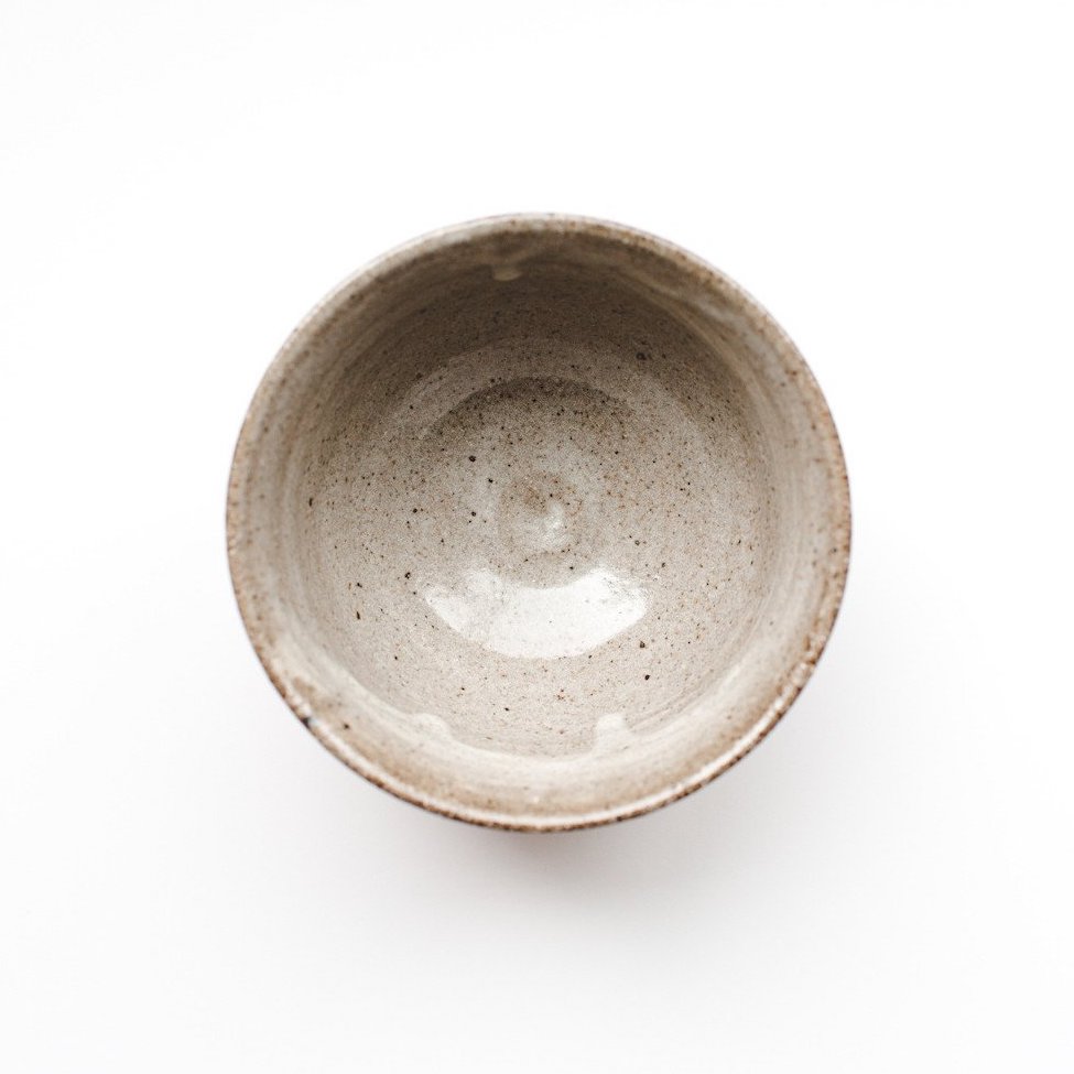 Mizuba Chawan Matcha  Bowl handmade in the Shigaraki Kiln, Japan.
