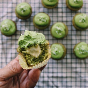 Matcha Green Tea Mochi Cupcakes