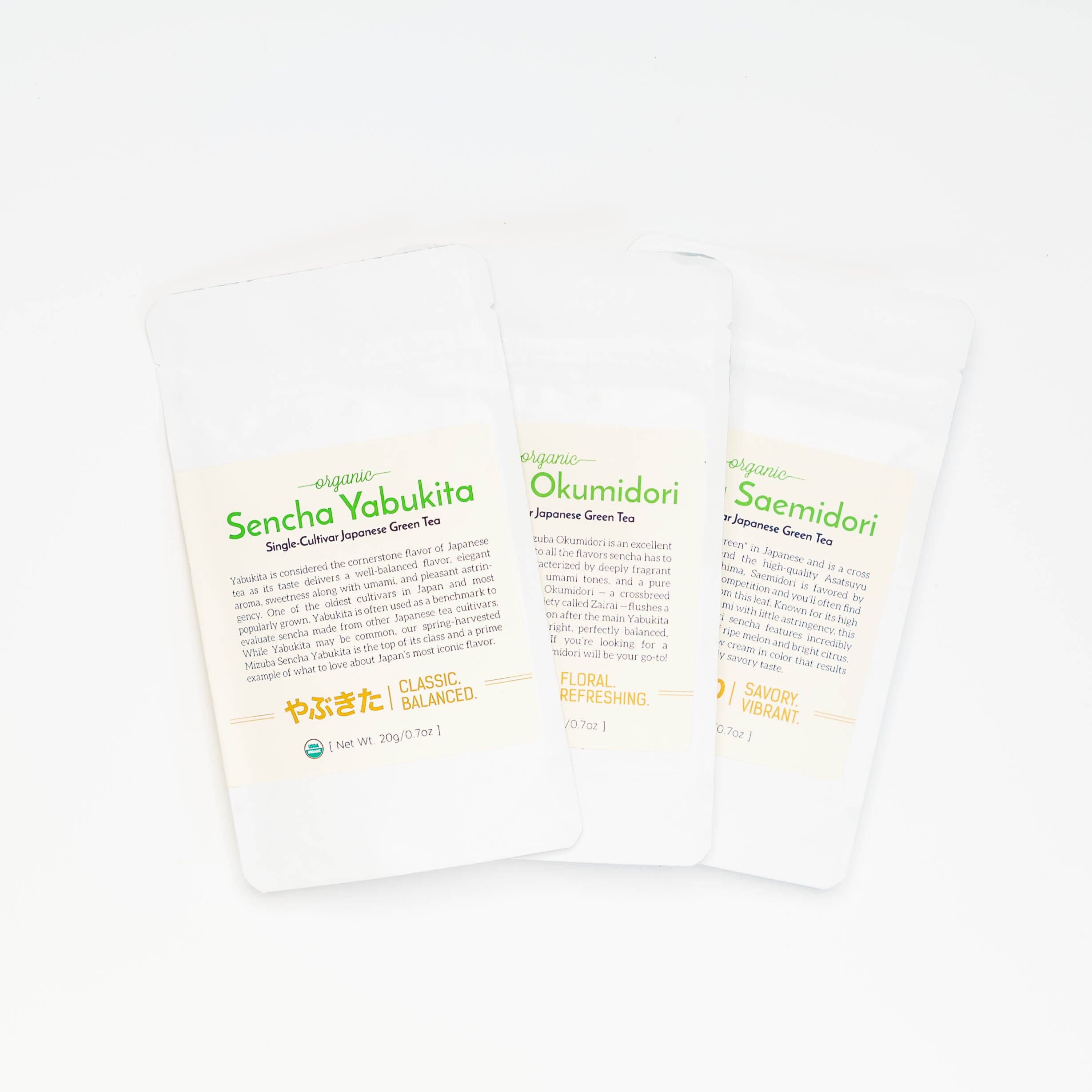 Single Cultivar Organic Sencha Tea Tasting Set