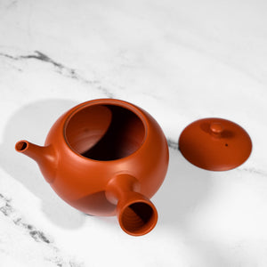 Classic red Japanese teapot