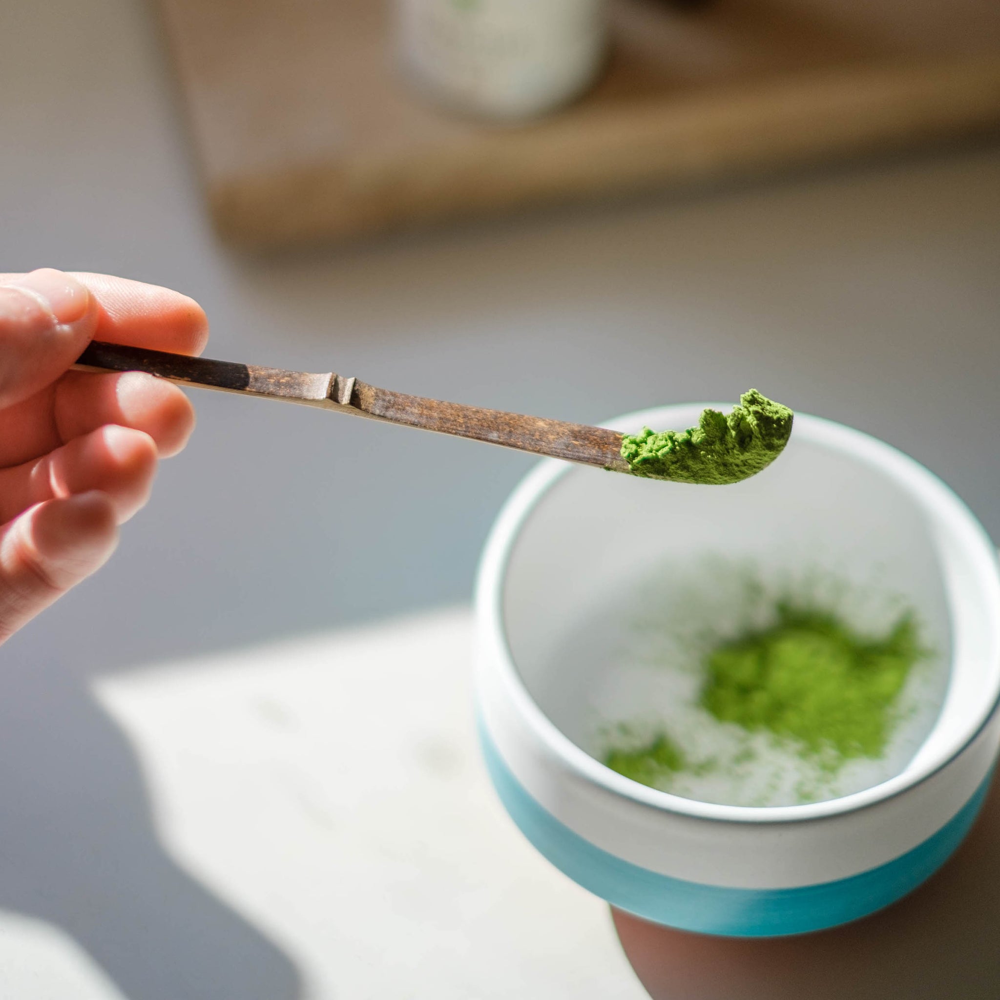Perfect Scoop of Matcha - portion spoon - Ancient Leaf Tea