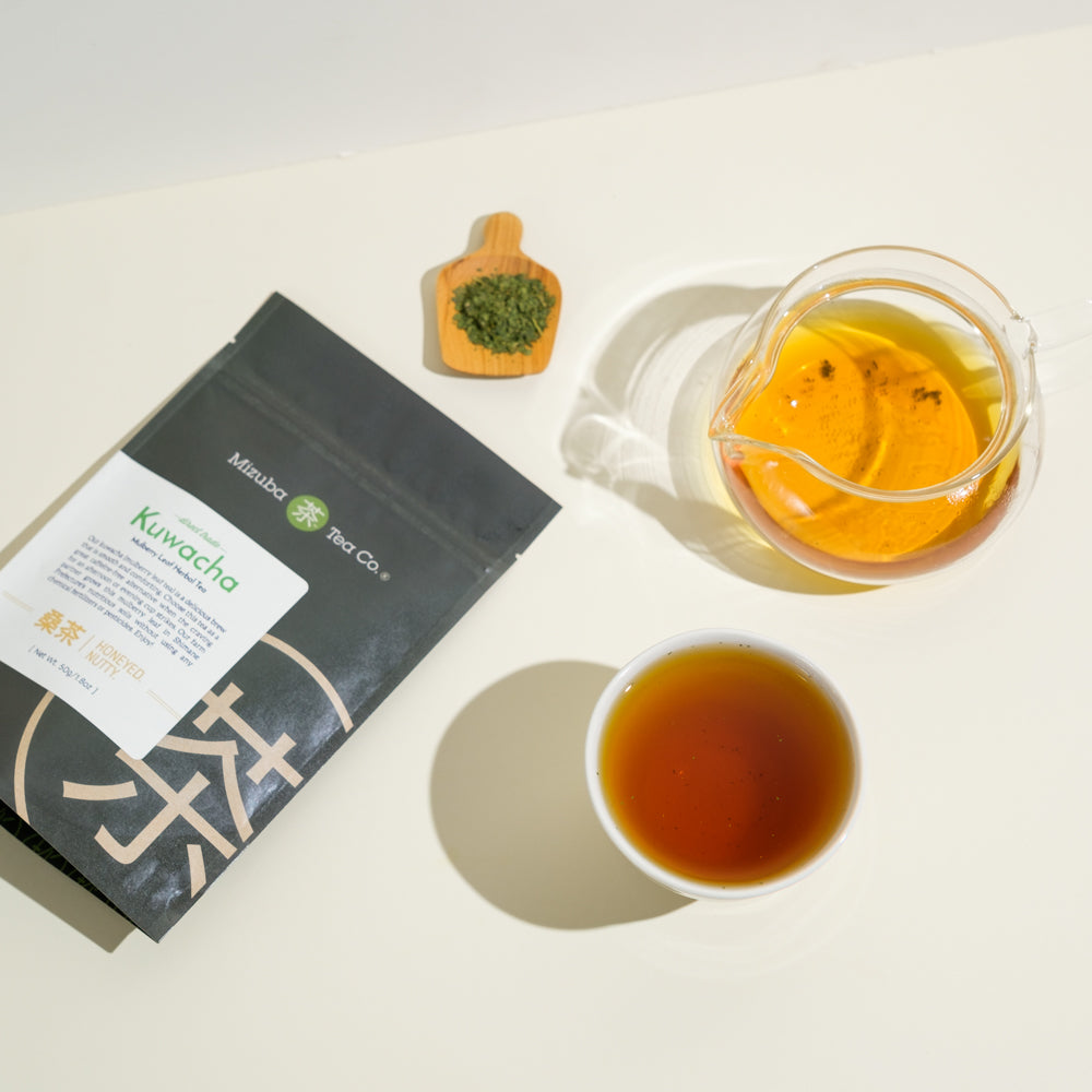 Mulberry loose leaf tea by Mizuba Tea Co.