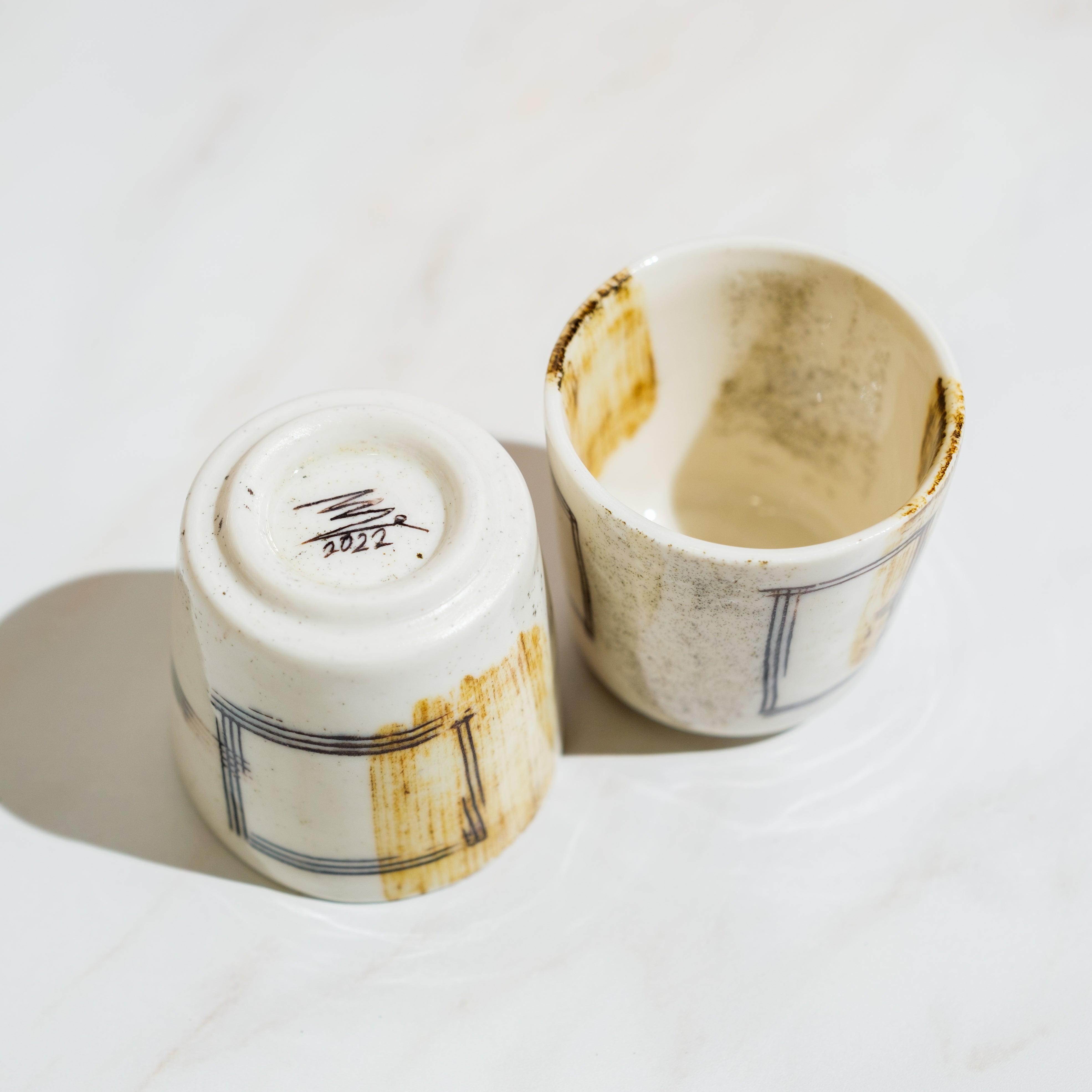 Handcrafted Cone Shaped Ceramic Coffee Cups - MASU