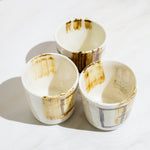 Handmade teacup with sand from the Oregon coast
