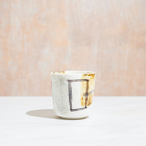 Mishima ceramic yunomi tea cup