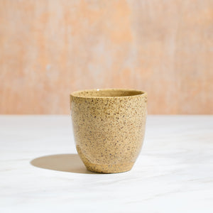 Handmade speckled yunomi tea cup