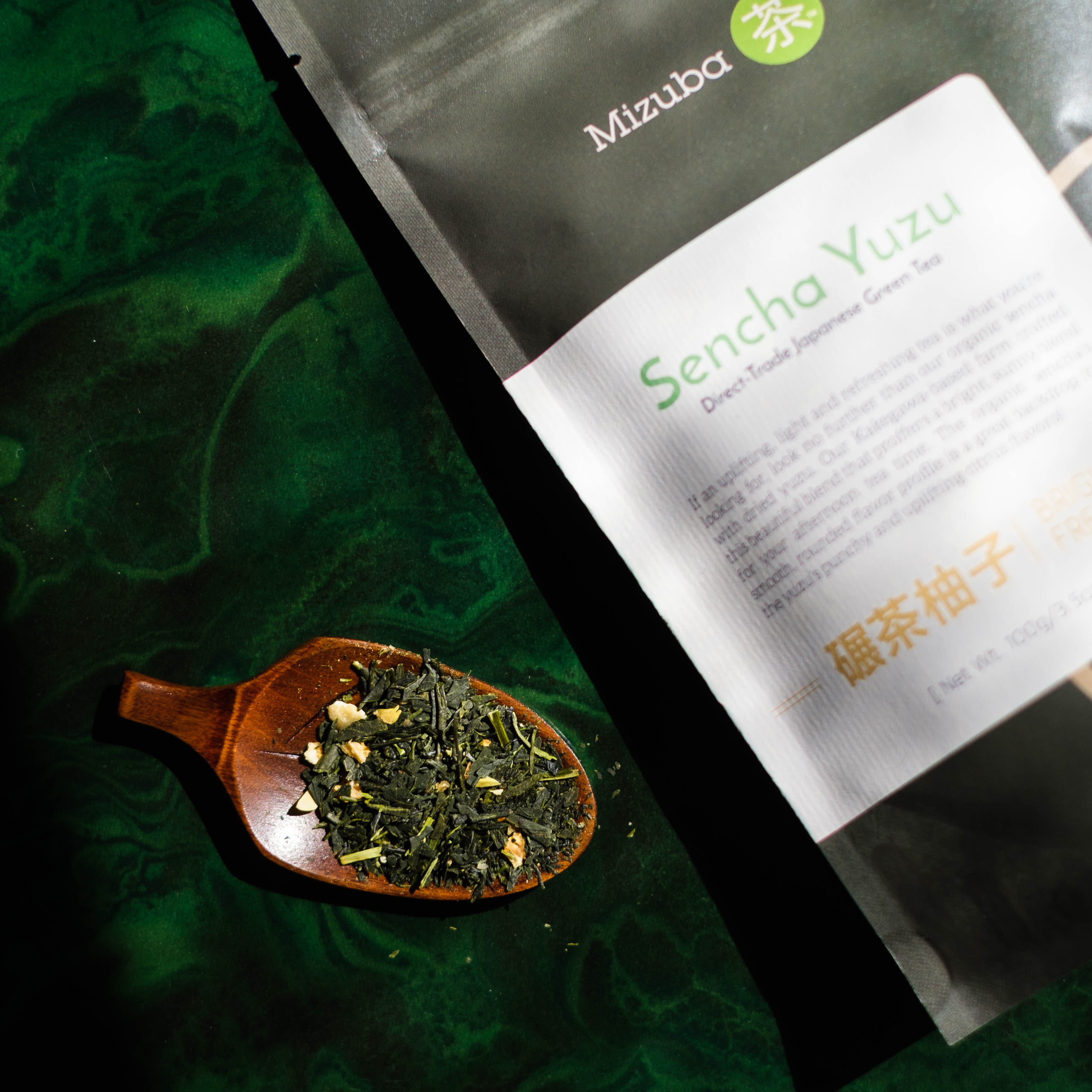 Yuzu Sencha loose leaf tea by Mizuba Tea Co.