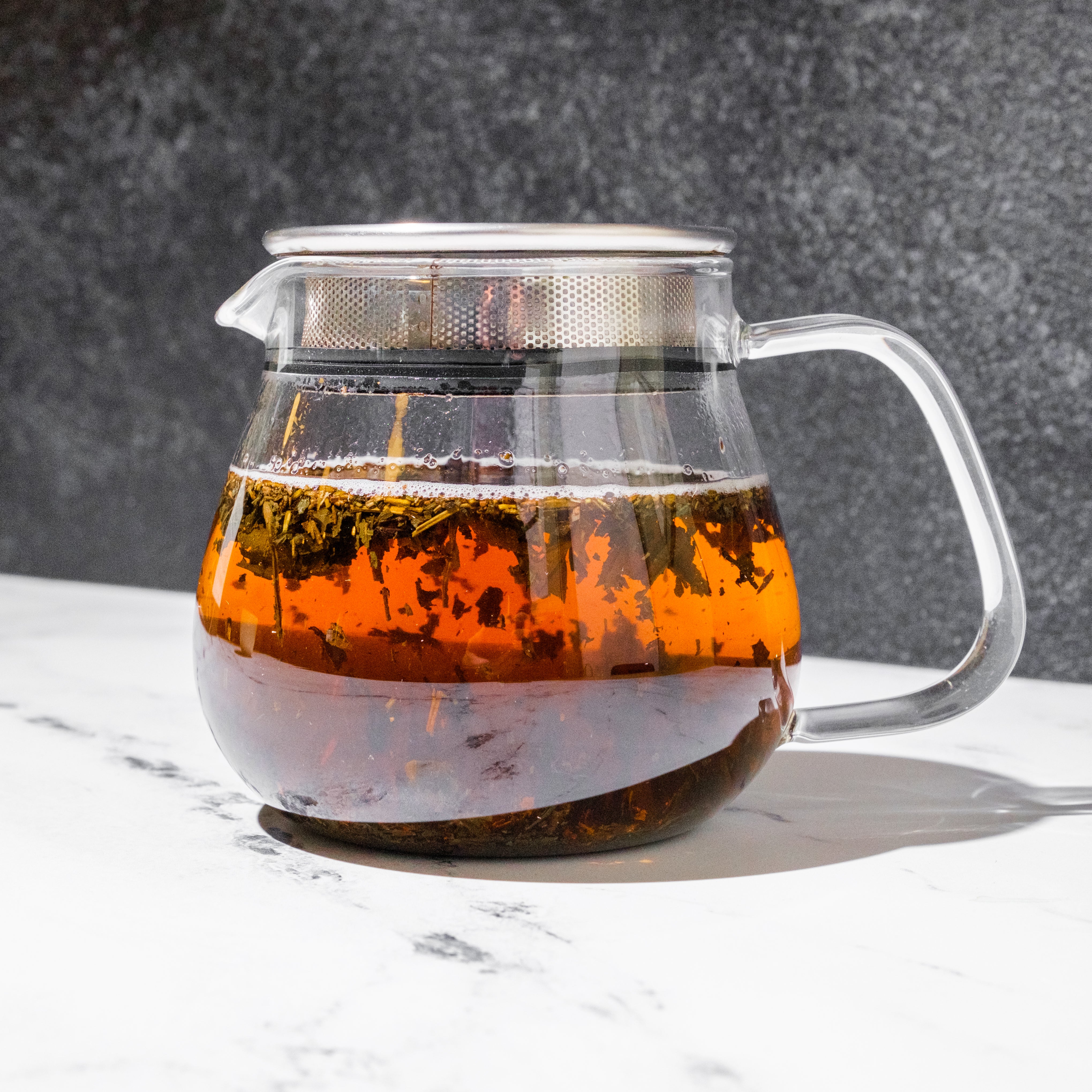 KINTO UNITEA One Touch Glass Teapot 460ml - Mizuba Tea Co.
