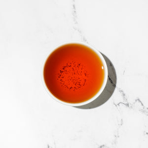 Cup of Japanese hojicha tea