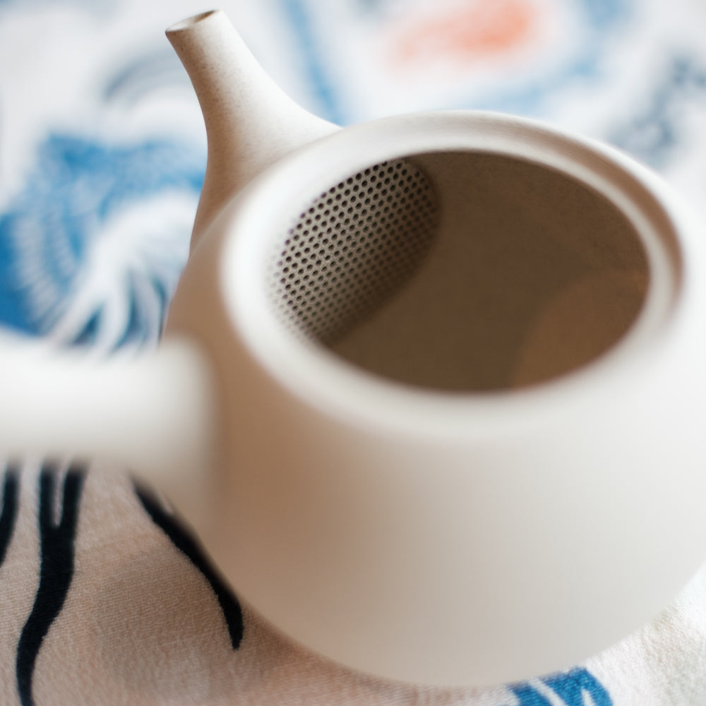 Sandstone Tokoname Kyusu Teapot for Loose Leaf Tea - Mizuba Tea Co.