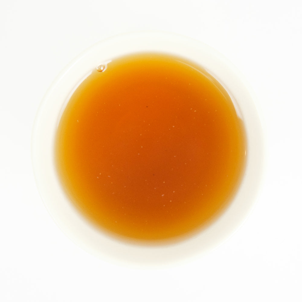 Brewed Organic Chamomile Houjicha ほうじ茶 . Japanese hojicha tea by Mizuba Tea Co.