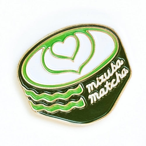 Mizuba Tea Latte Enamel Pin