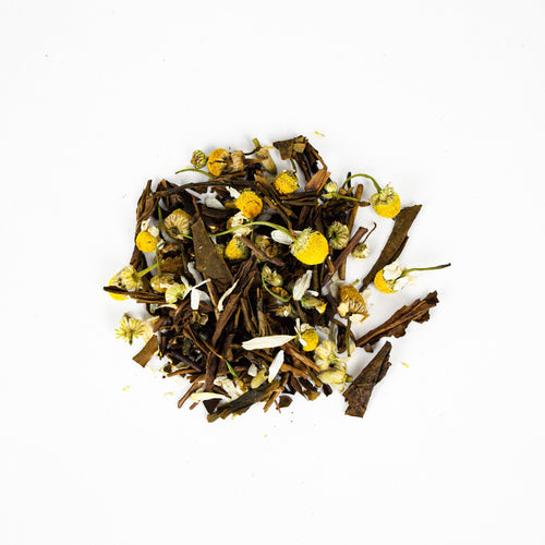 Organic Chamomile Hojicha Japanese Loose Leaf Blend